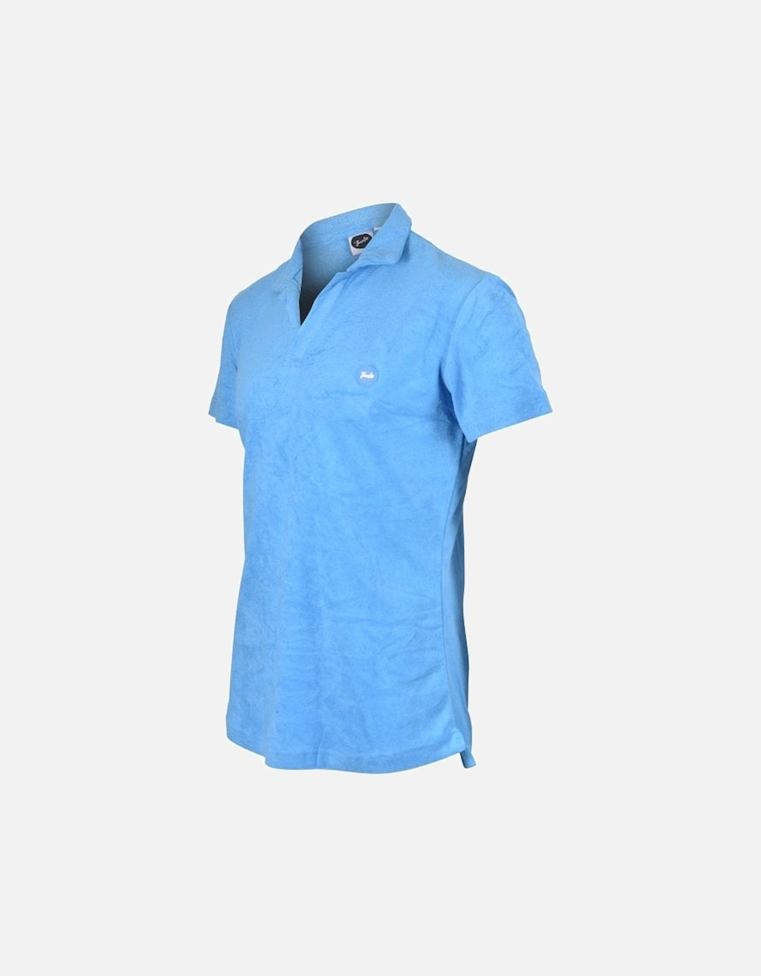 Terry Polo Shirt, Seafoam Blue