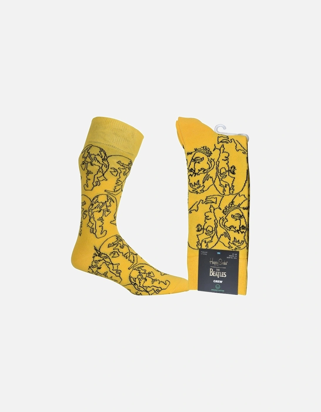 The Beatles Lines Socks, Yellow, 4 of 3