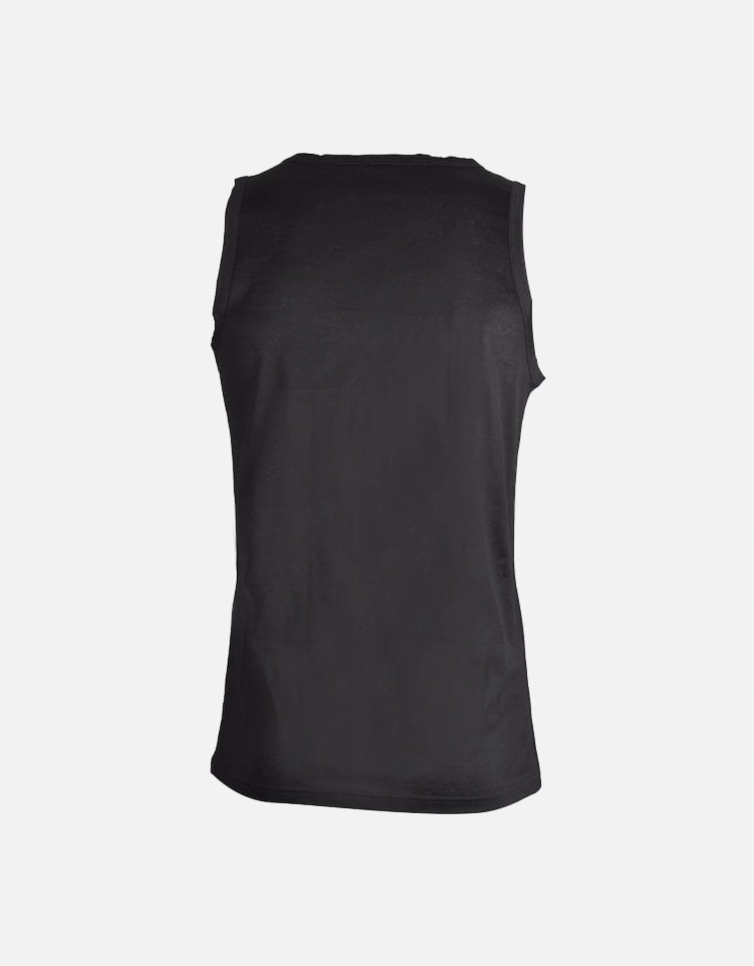 Filoscozia Cotton Tank Top Vest, Black