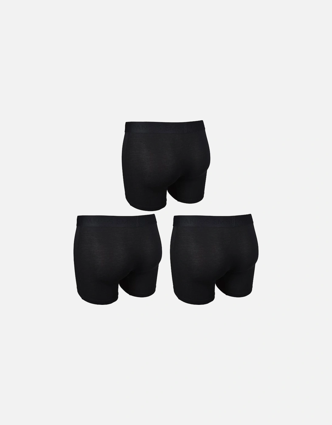 3-Pack Base Bamboo Boxer Briefs, Black