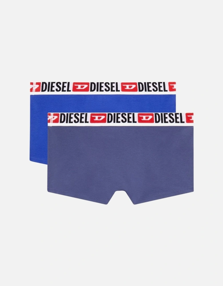 2-Pack Denim Division Boxer Trunks, Blue Mix