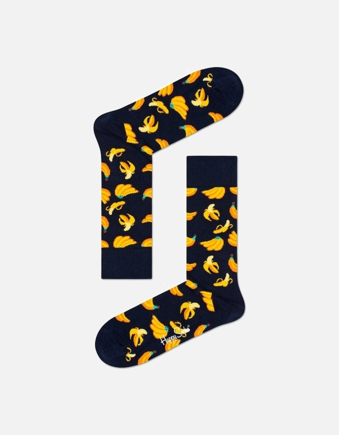 Banana Socks, Navy/yellow