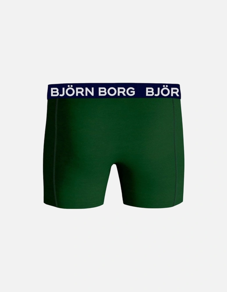 2-Pack Deckchair & Solid Boys Boxer Trunks, Green Mix