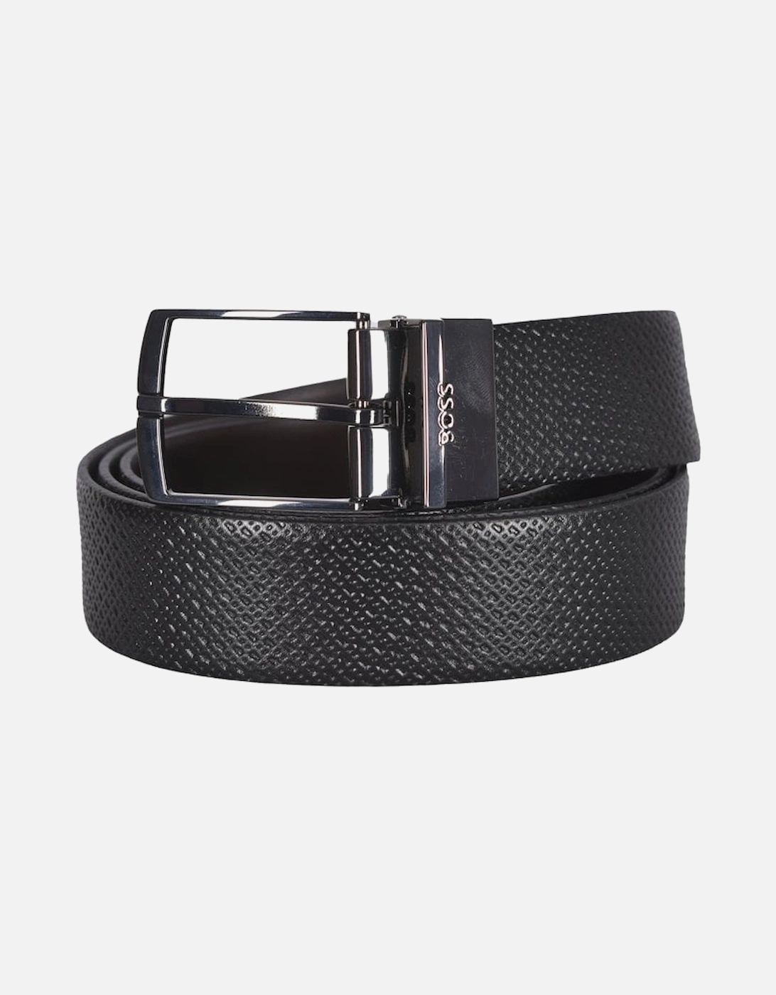 Finest Italian Leather Reversible Belt Gift Set, Black/Brown, 3 of 2