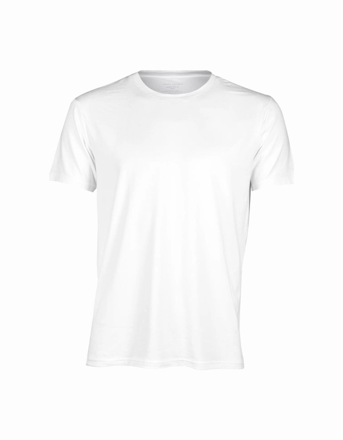 Bamboo Cotton Crew-Neck T-Shirt, White, 4 of 3