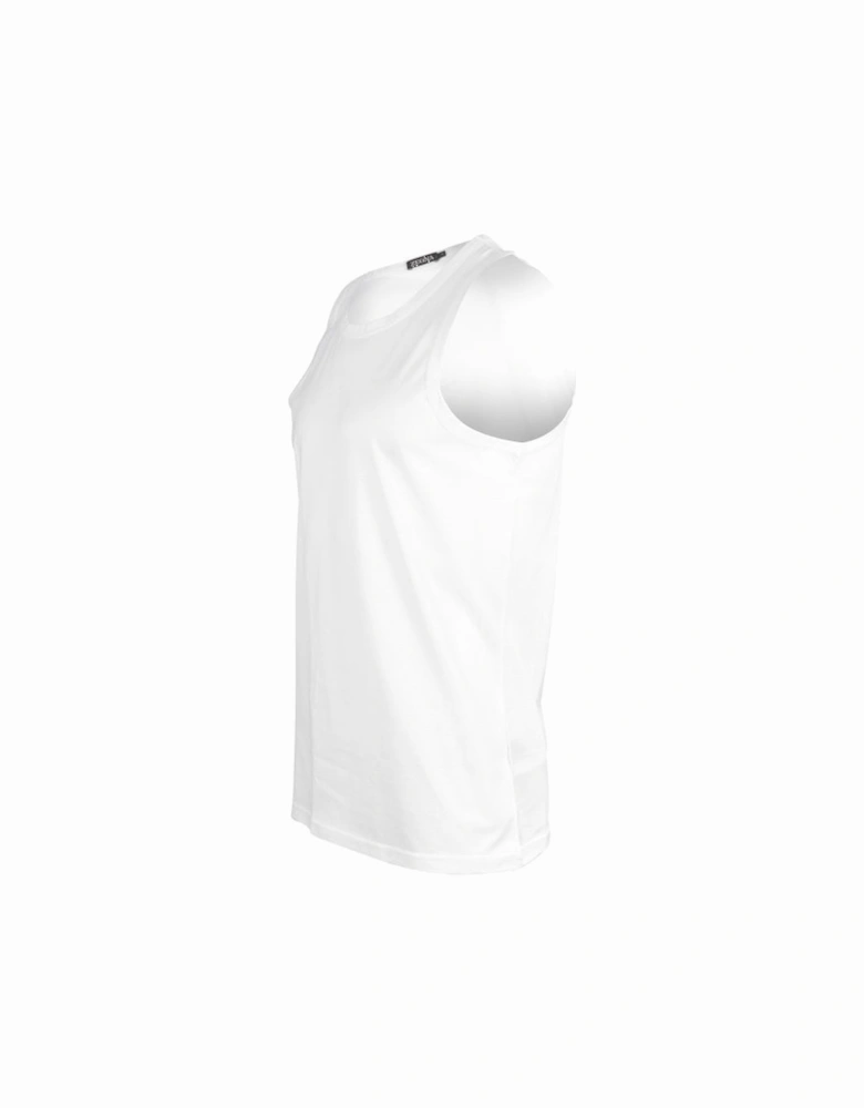Filoscozia Cotton Tank Top Vest, White