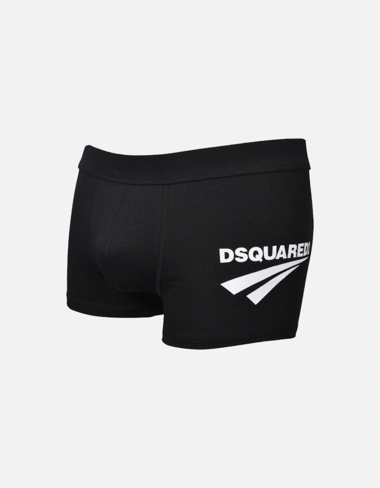 Rbk Sports Logo Boxer Trunk, Black