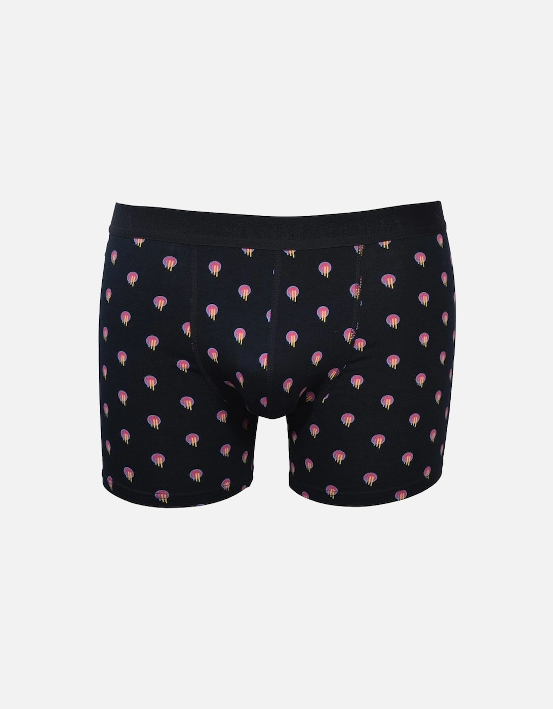 2-Pack Dot and Ditsy Print Boxer Briefs, Black