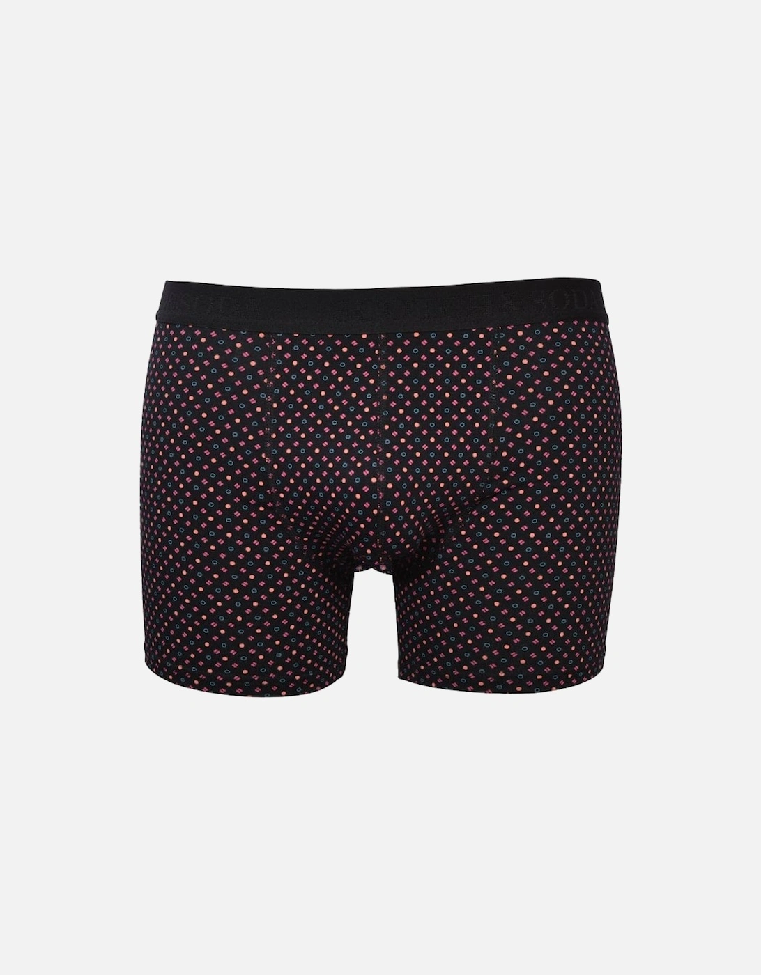 2-Pack Dot and Ditsy Print Boxer Briefs, Black