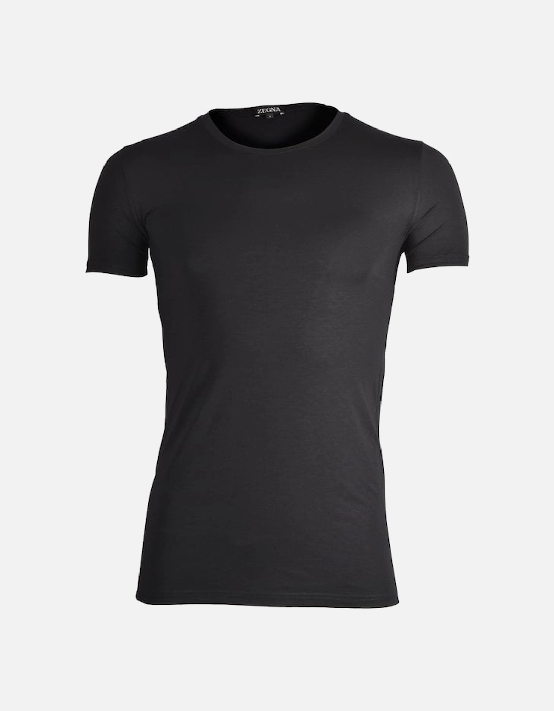 Micromodal Stretch Crew-Neck T-Shirt, Black, 5 of 4