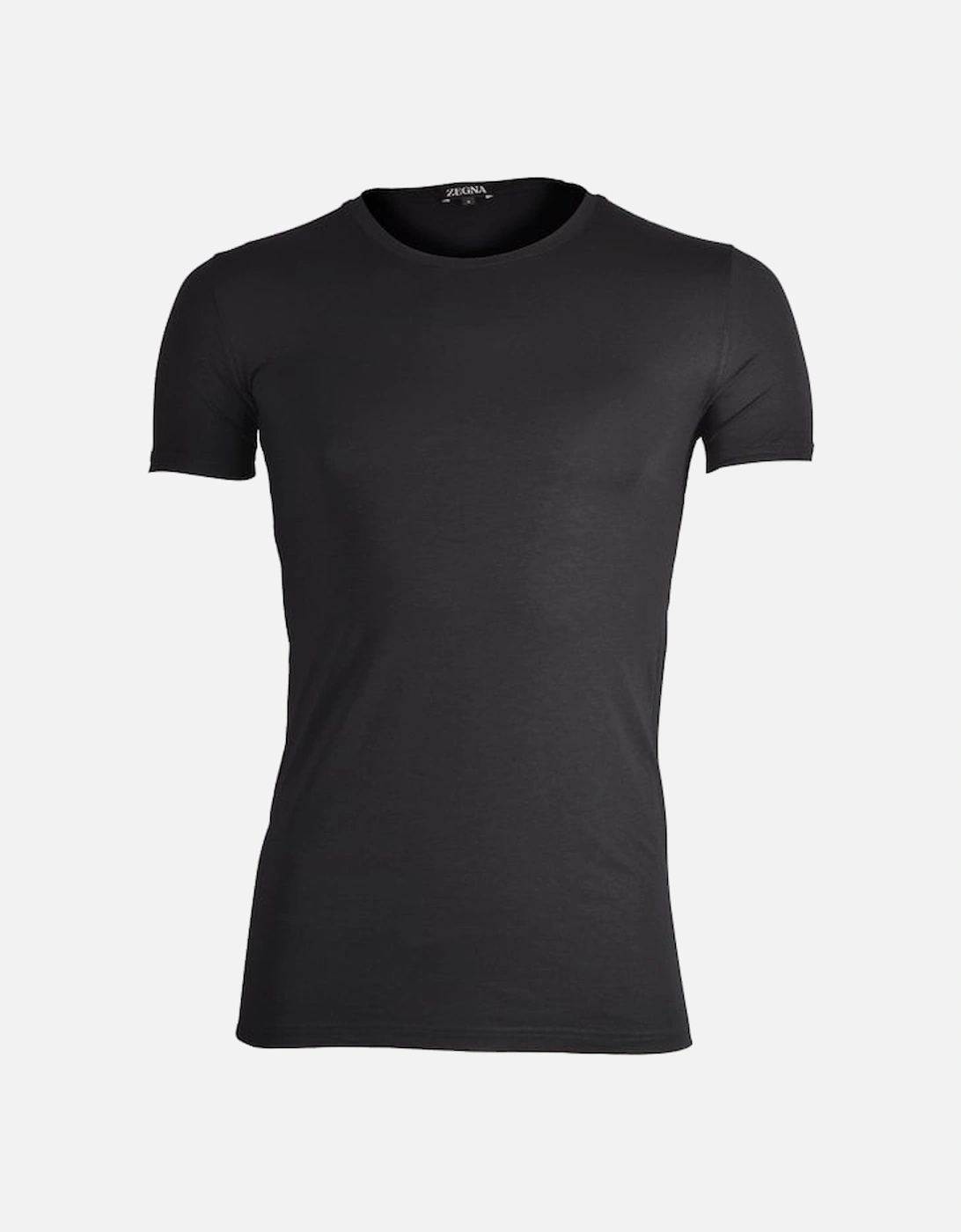 Micromodal Stretch Crew-Neck T-Shirt, Black, 4 of 3