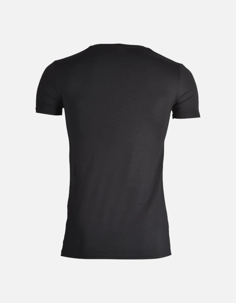 Micromodal Stretch Crew-Neck T-Shirt, Black