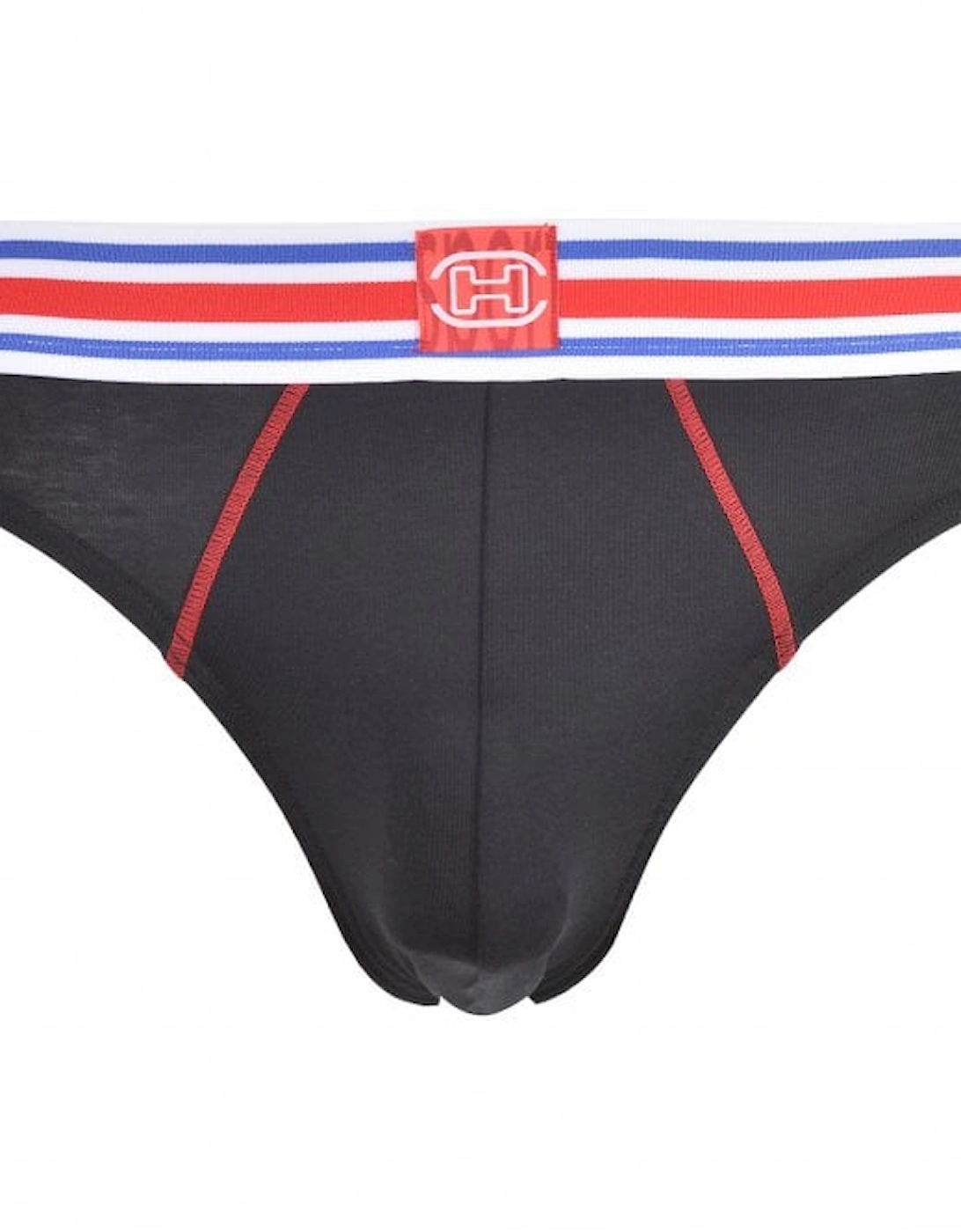 Tie Break Sports Contrast Micro Brief, Black, 5 of 4