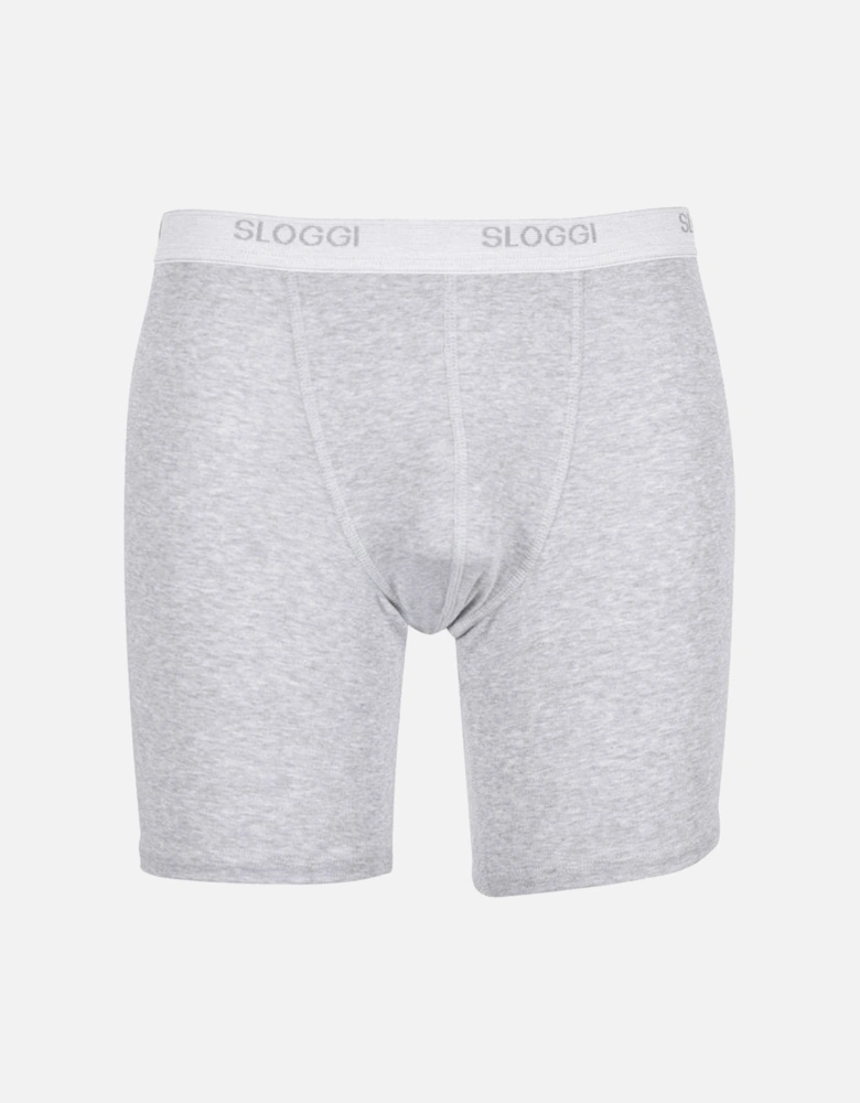 Basic Boxer Briefs, Grey Heather Melange