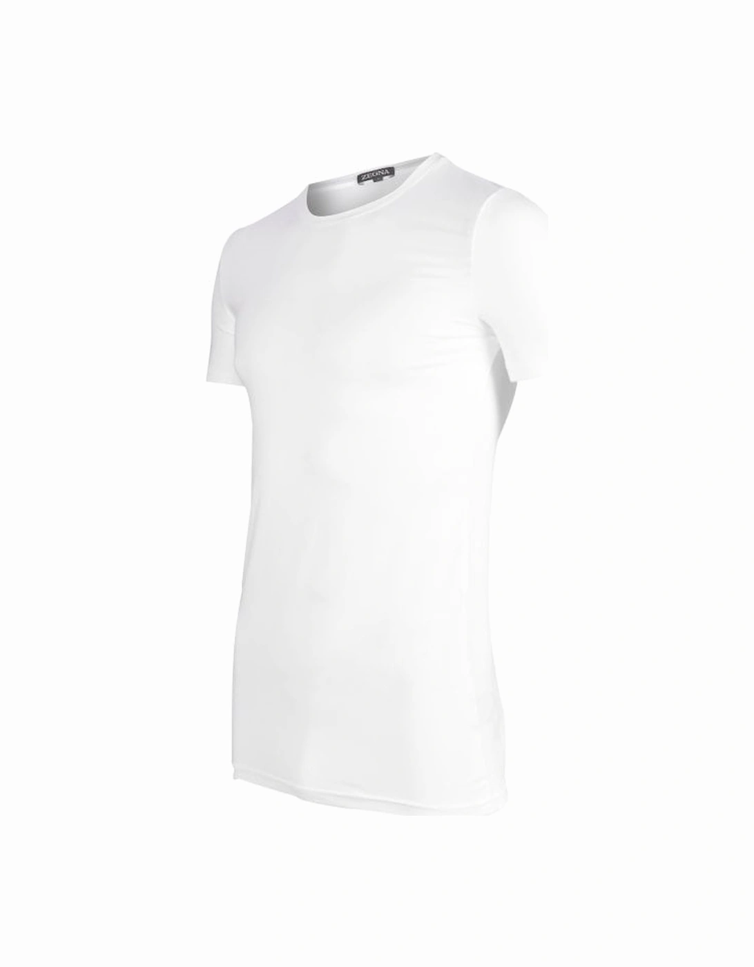 Micromodal Stretch Crew-Neck T-Shirt, White