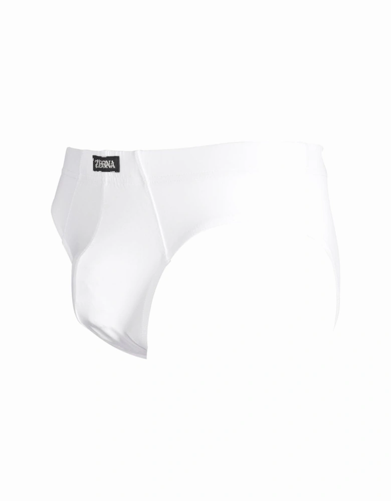 Micromodal Stretch Midi Brief, White