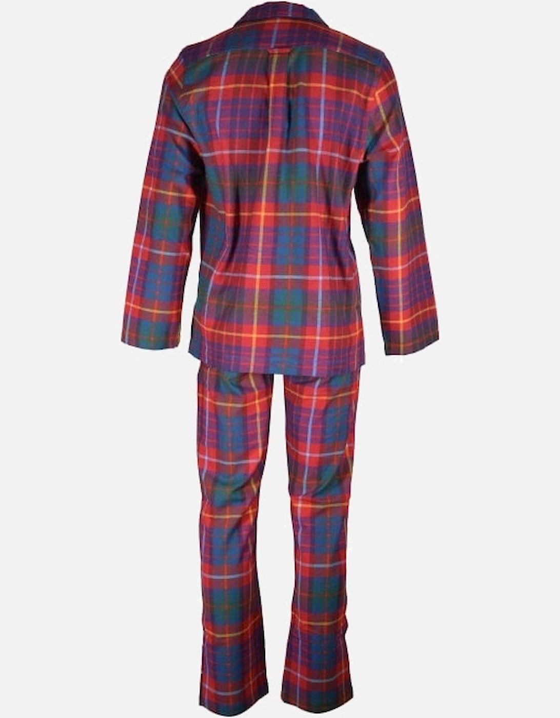 Flannel Tartan Pyjama Gift Set, Ruby Red