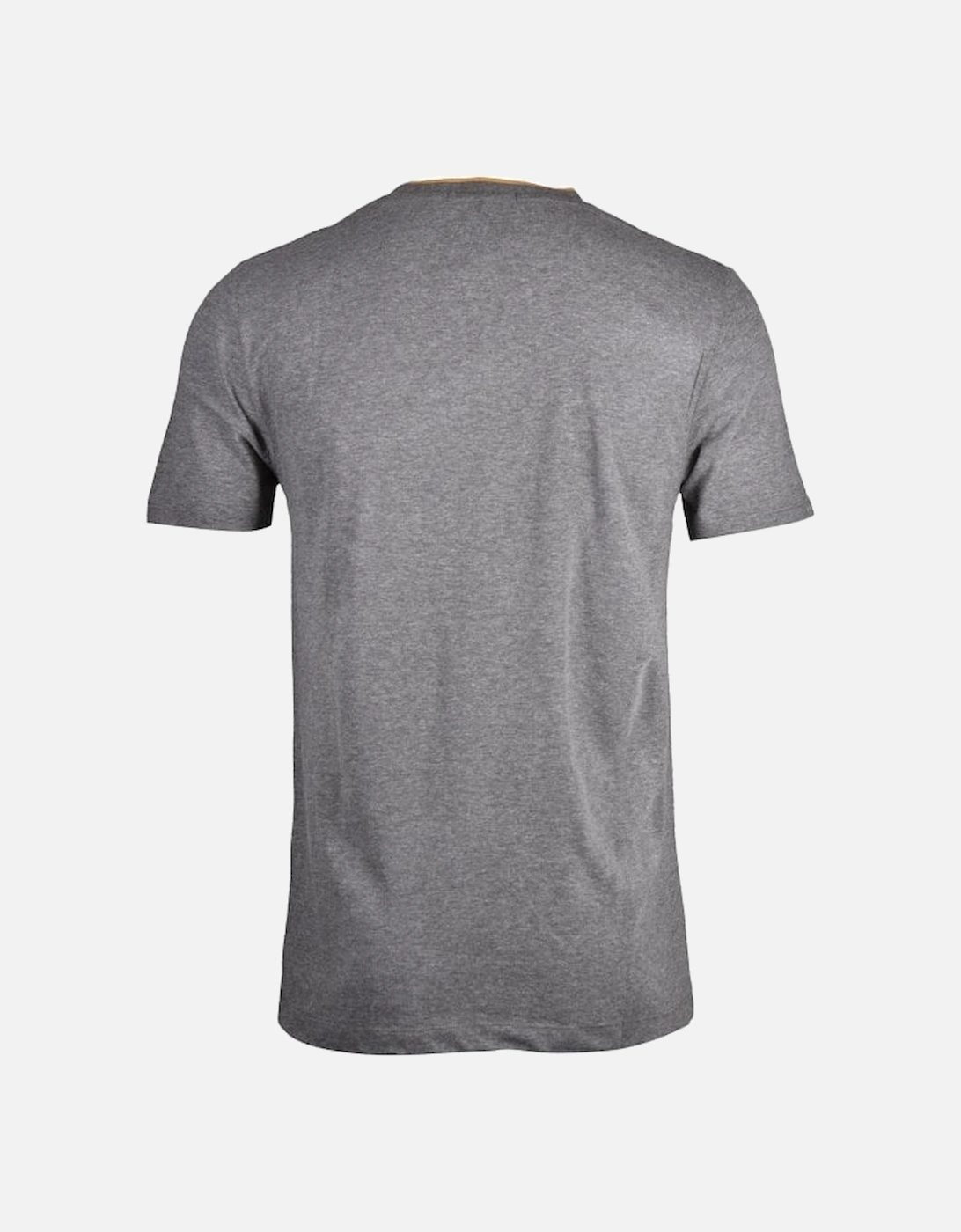 Tipped Crew-Neck T-Shirt, Mid Grey Melange