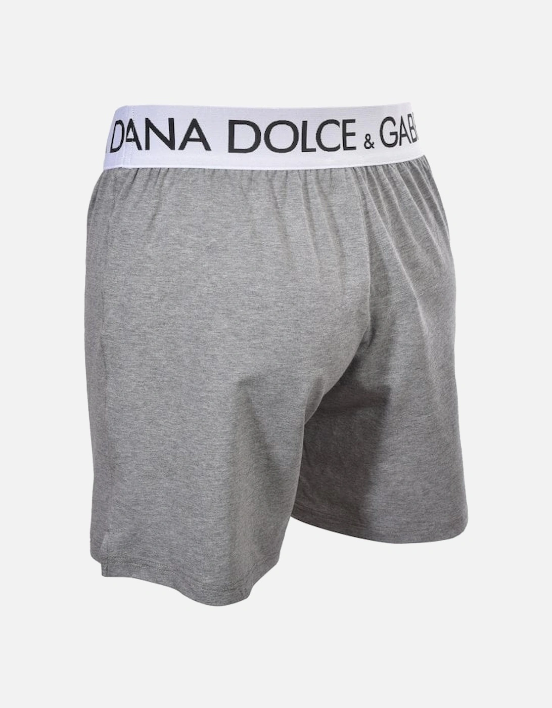 Retro Logo Lounge Shorts, Grey Melange