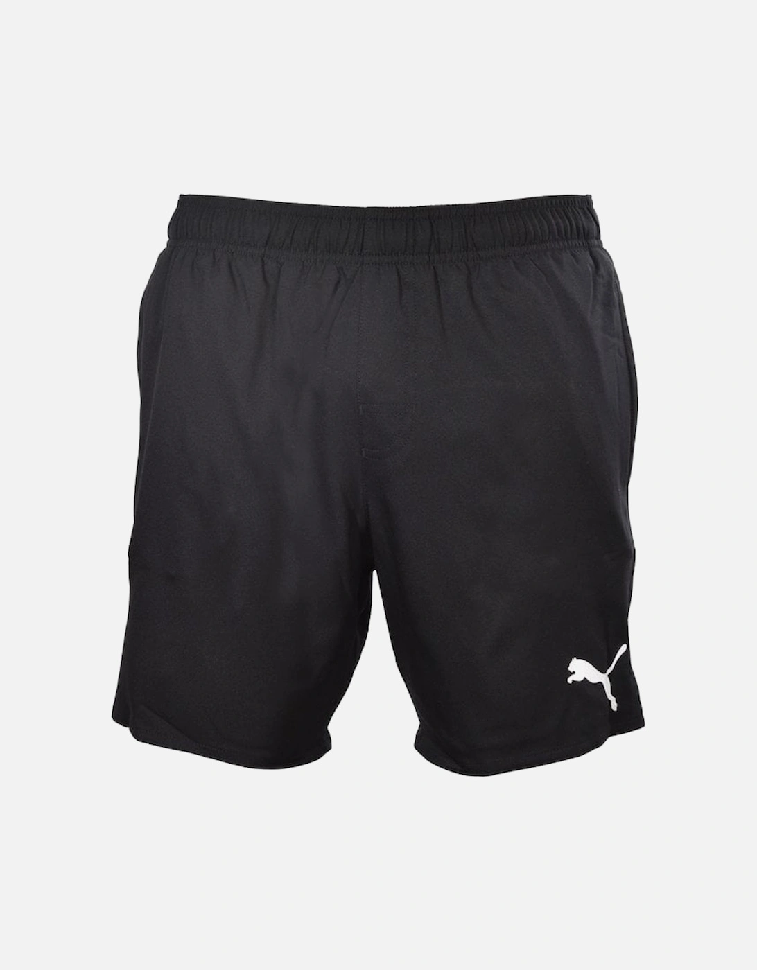Mid-Length Swim Shorts, Black, 4 of 3