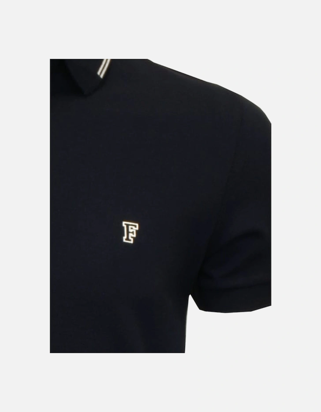 Tipped Pique Polo Shirt, Navy