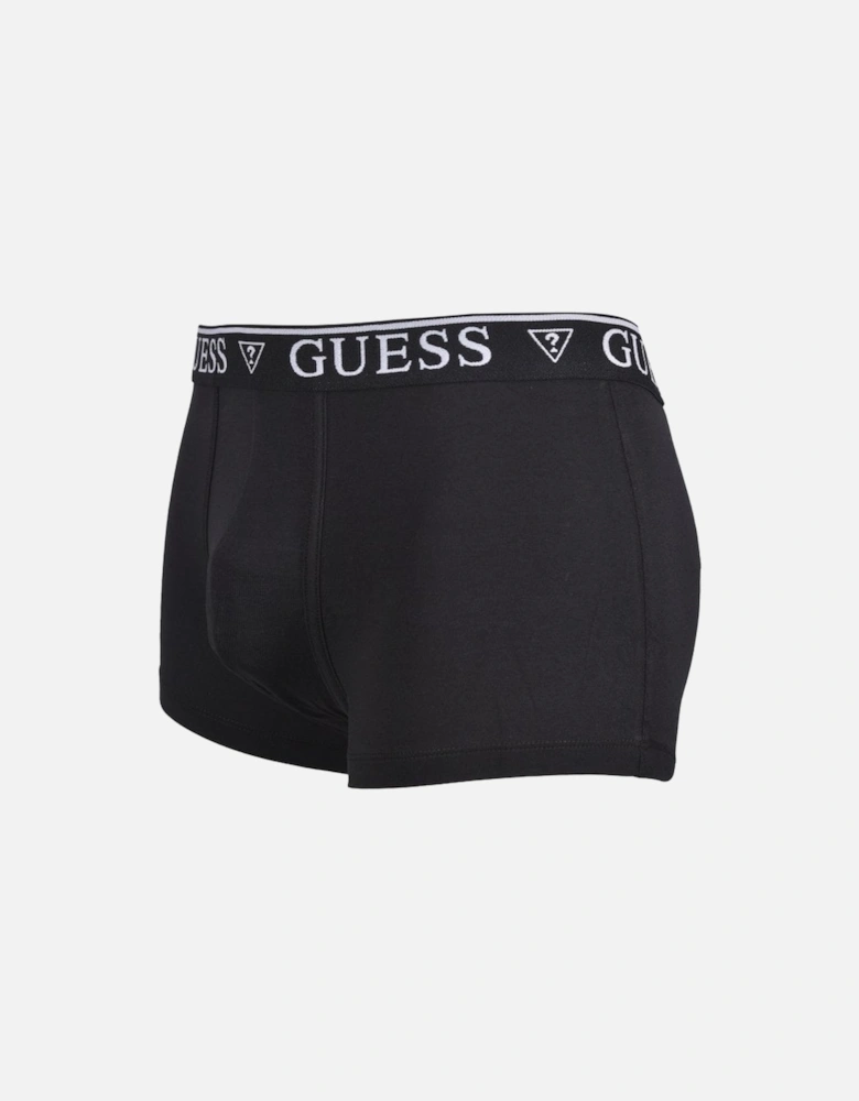 Classic Logo Organic Cotton Boxer Trunk, Jet Black