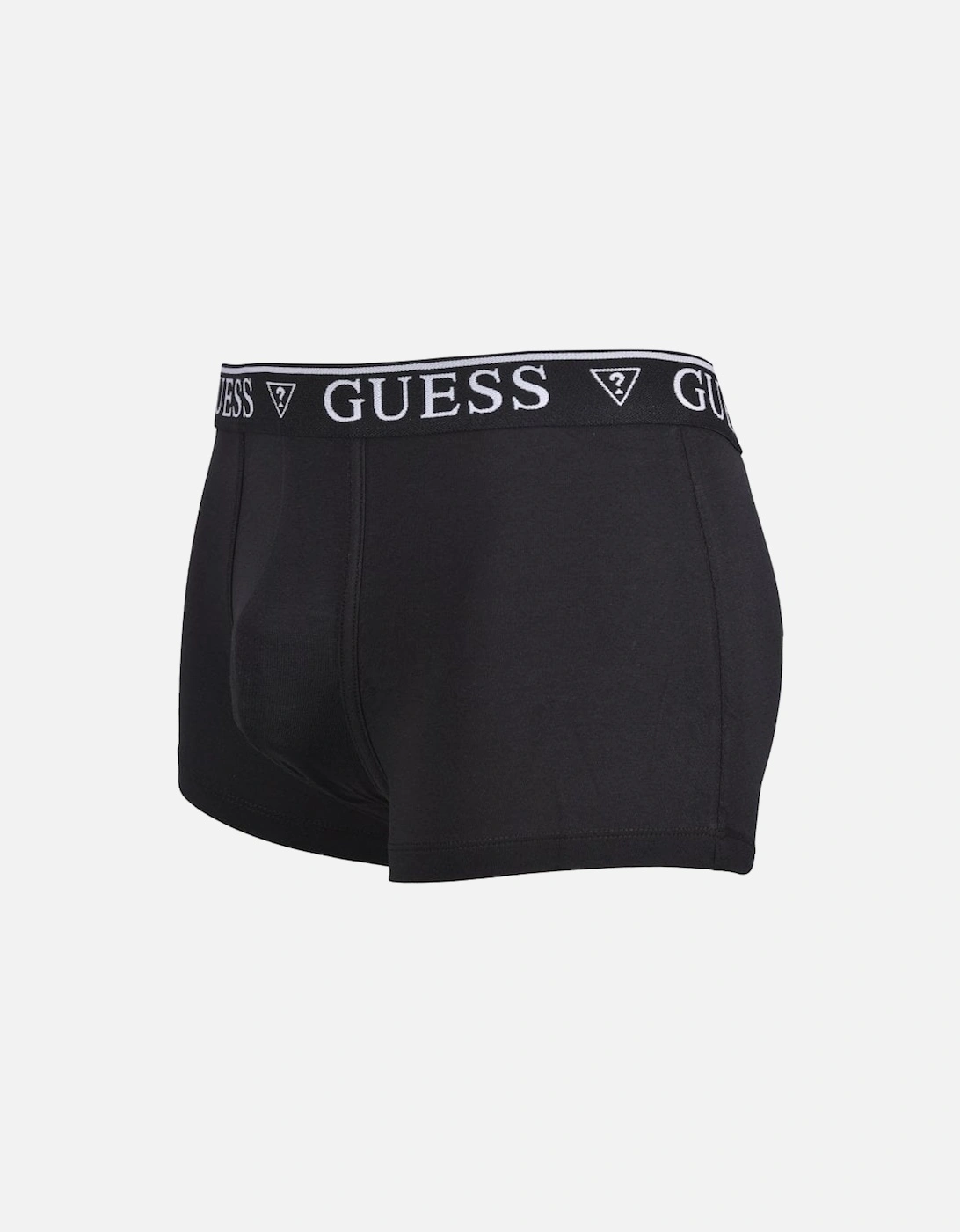 Classic Logo Organic Cotton Boxer Trunk, Jet Black