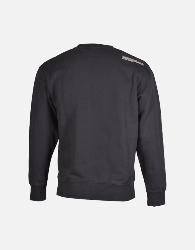 Tonal Logo Print Sweatshirt, Black