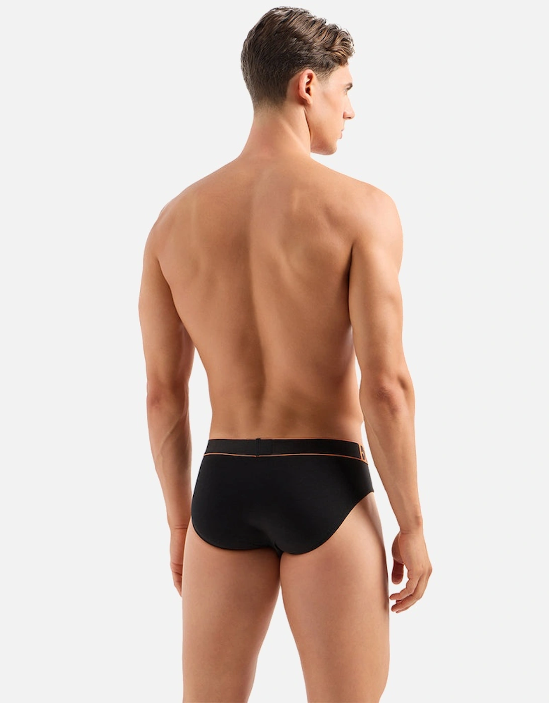 3-Pack Neon Logo Briefs, Black