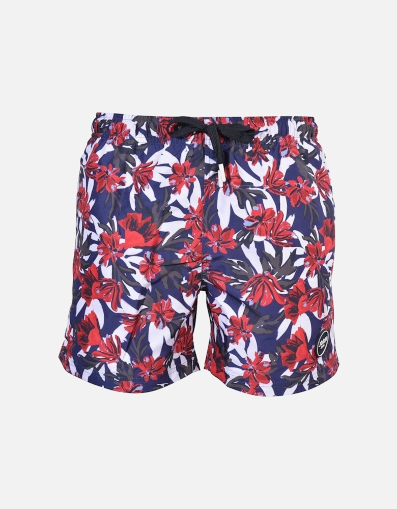 Jeans Floral Print Swim Shorts, Navy/multi