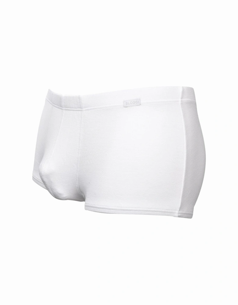 Basic Soft Hipster Boxer Trunks, White