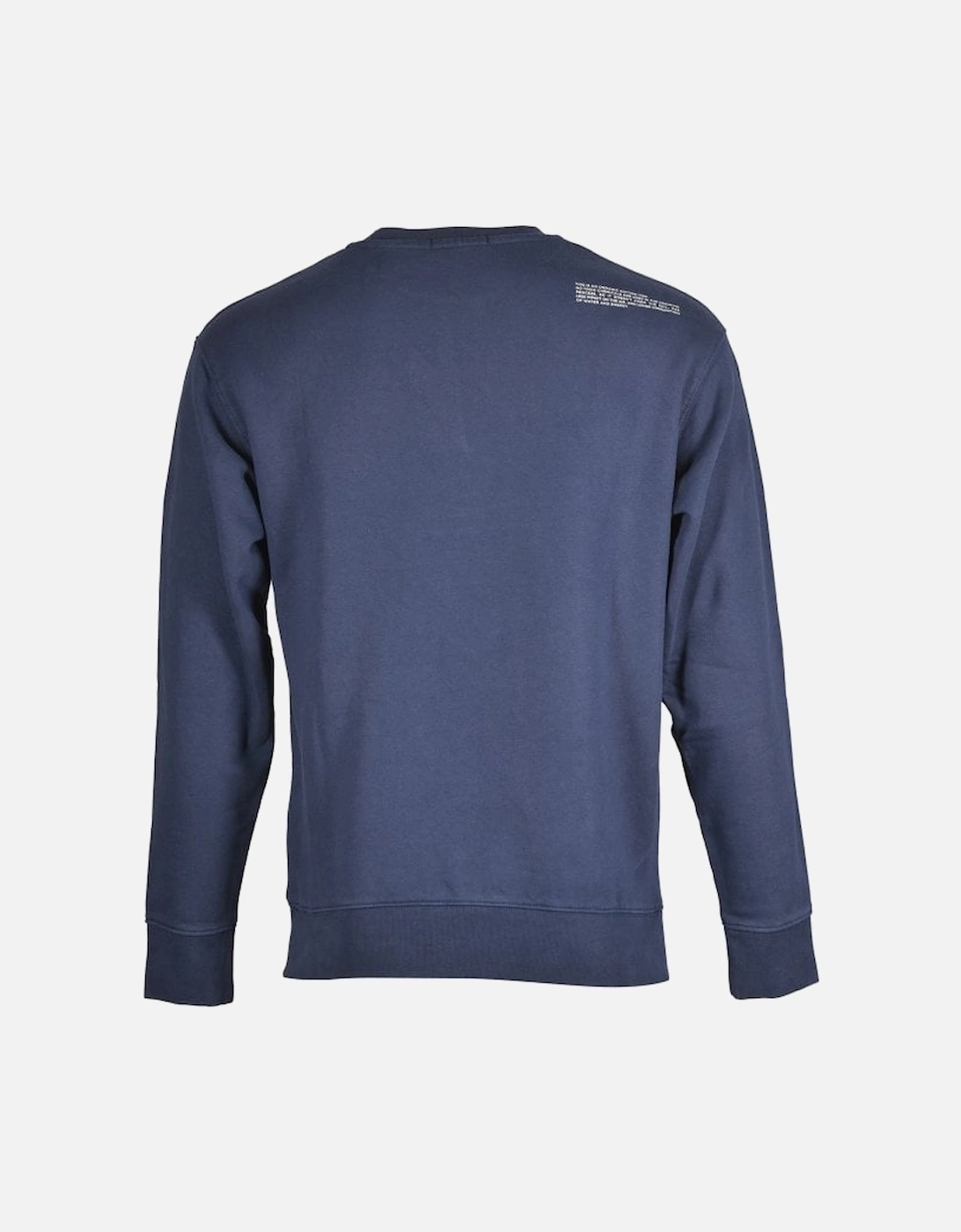 Tonal Logo Print Sweatshirt, Navy