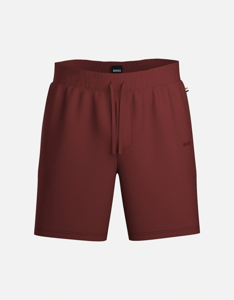 Ribbed Modal Stretch Lounge Shorts, Open Brown