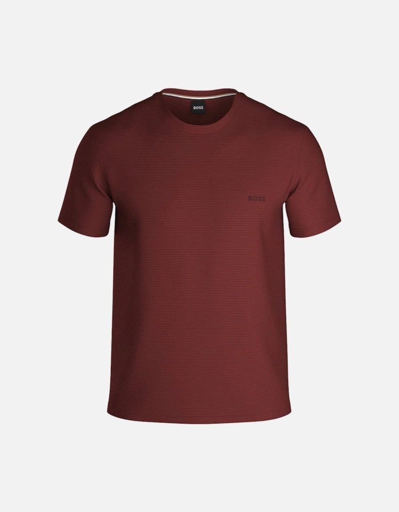 Ribbed Modal Stretch T-Shirt, Open Brown