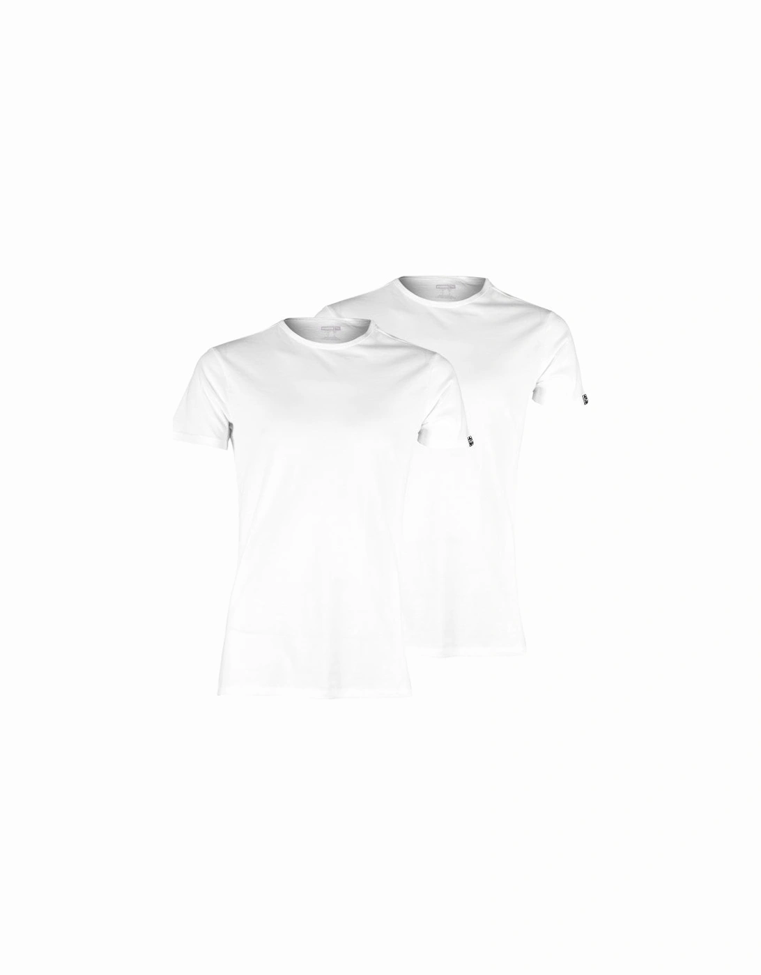 2-Pack Everyday Crew-Neck T-Shirts, White, 6 of 5