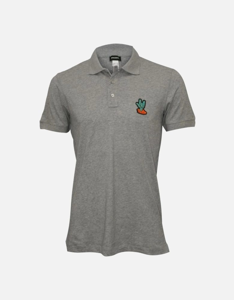 Rock on Cactus Polo Shirt, Marl Grey