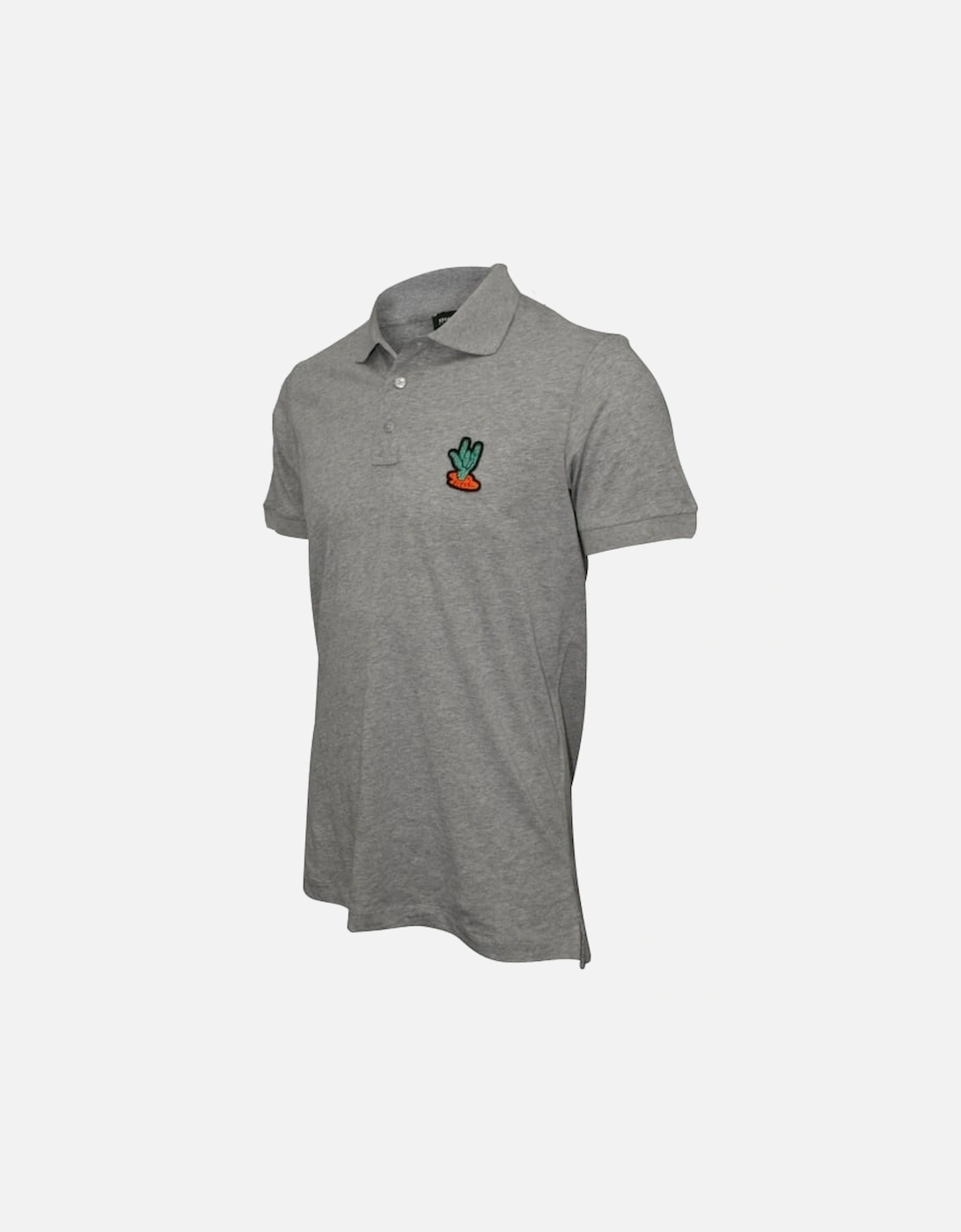 Rock on Cactus Polo Shirt, Marl Grey