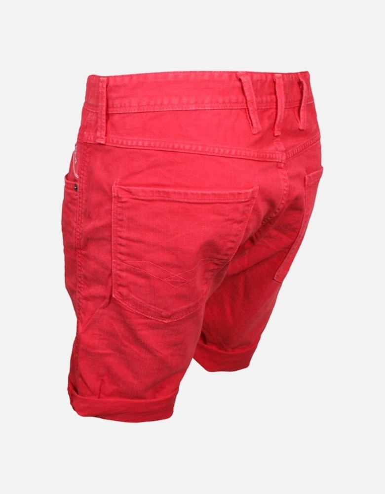 Jeans Slim-Fit Anbass Denim Shorts, Red