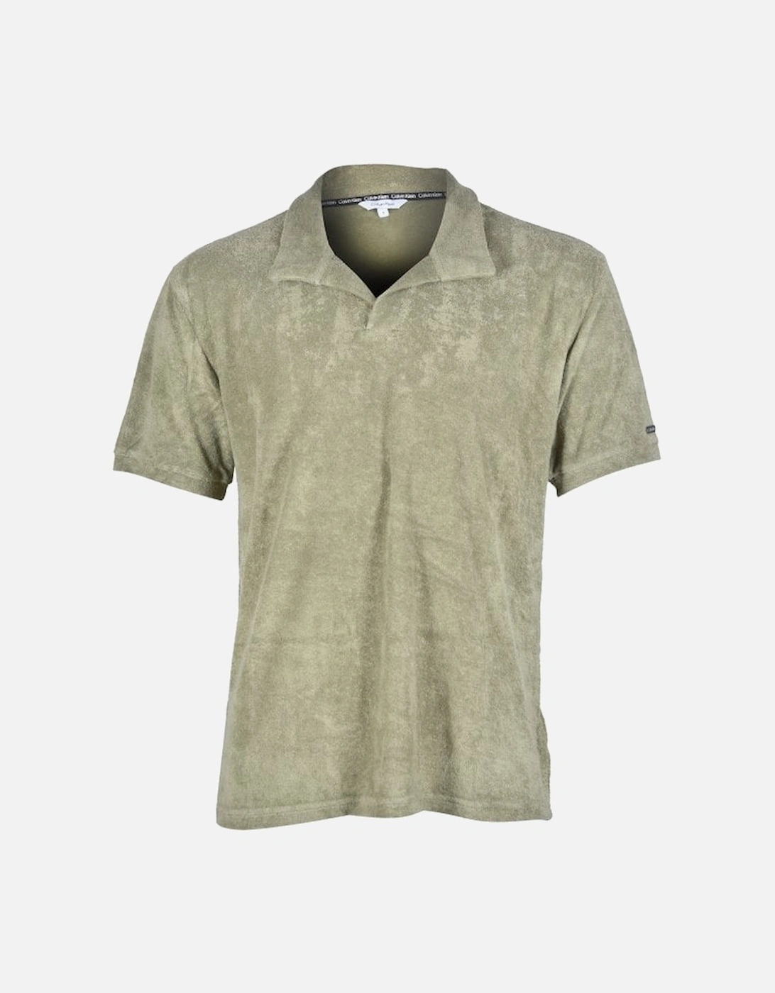 Towelling Polo Shirt, Delta Green, 8 of 7