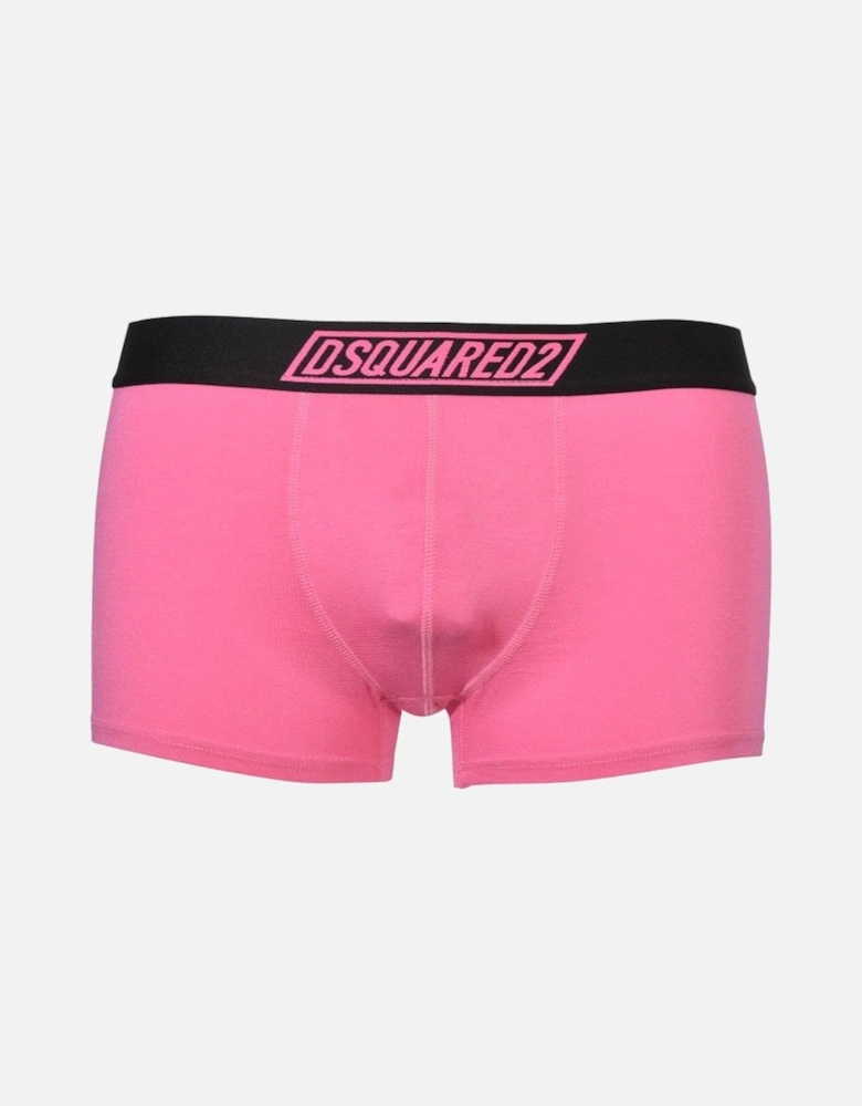 Fluo Signature Modal Boxer Trunk, Fuchsia