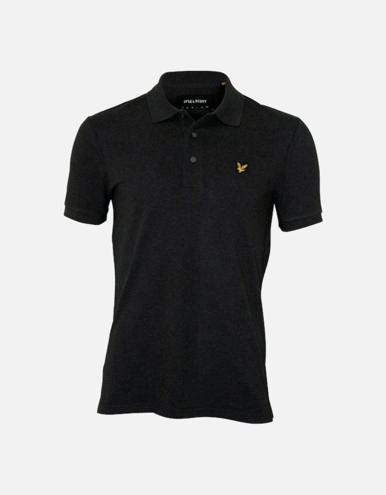 Classic Pique Polo Shirt, Charcoal Marl