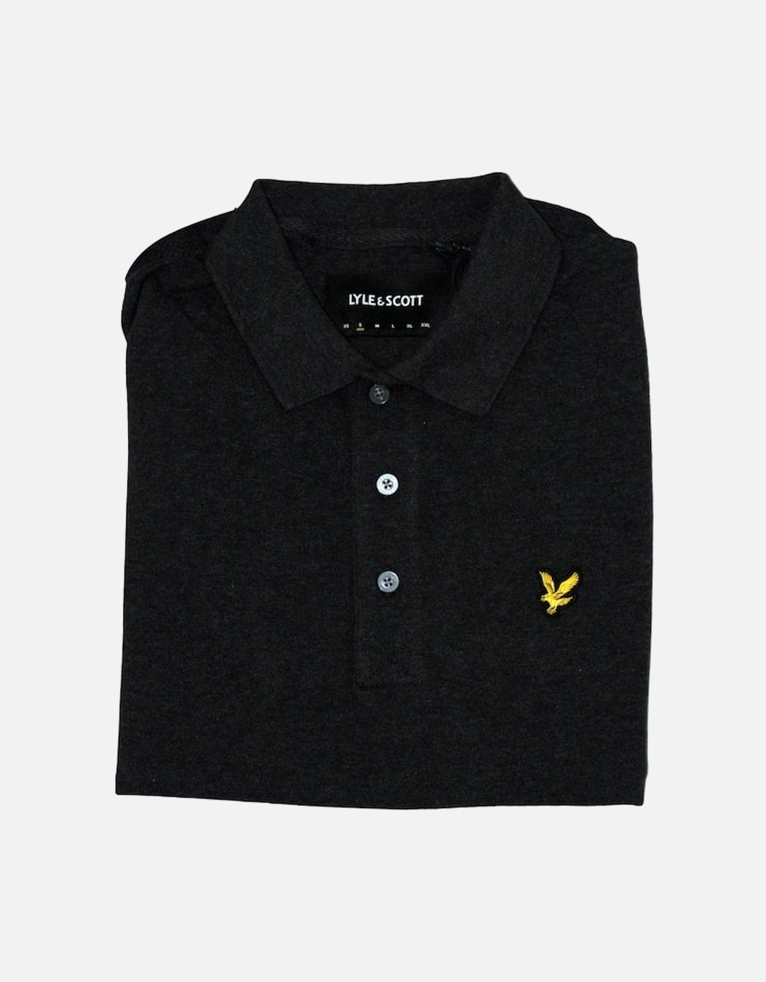 Classic Pique Polo Shirt, Charcoal Marl