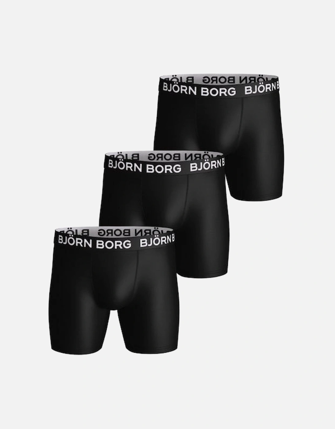 3-Pack Performance Boys Boxer Trunks, Black, 5 of 4