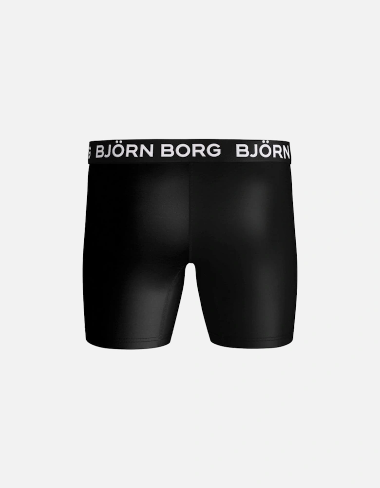 3-Pack Performance Boys Boxer Trunks, Black