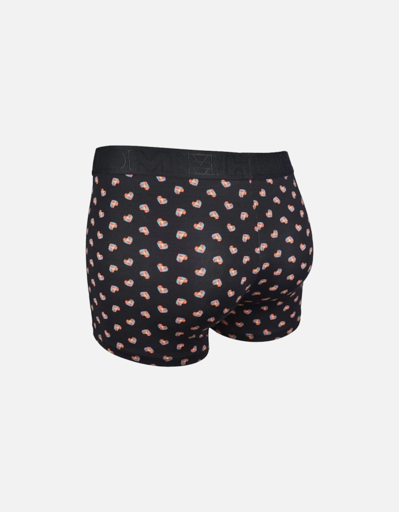 Romeo Hearts Print Boxer Brief, Black