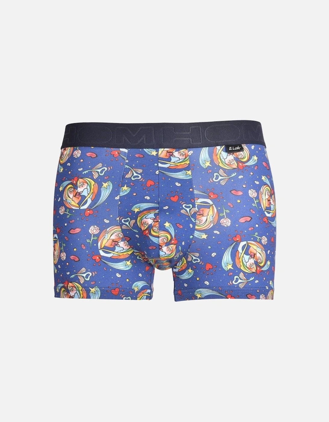 Big Bisous Print Boxer Trunk, Blue, 5 of 4