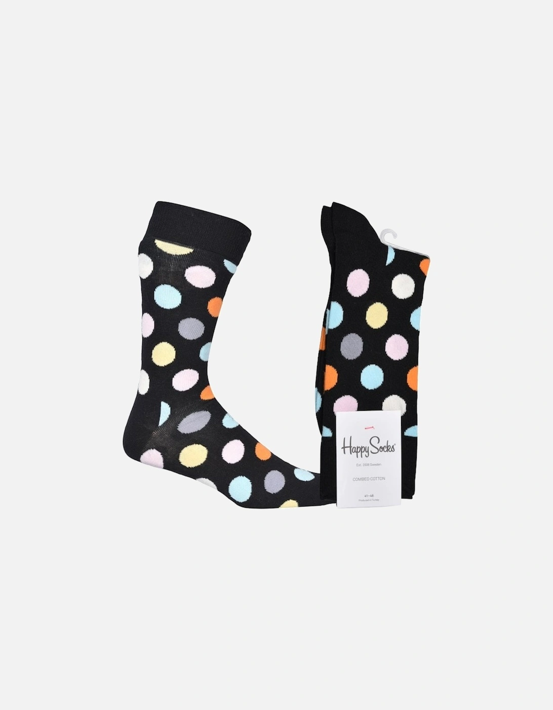 Big Dot Socks, Black/Multi, 7 of 6