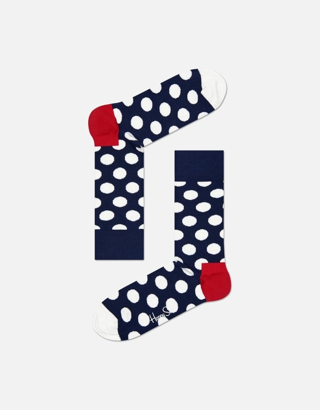 Big Dot Socks, Navy/White