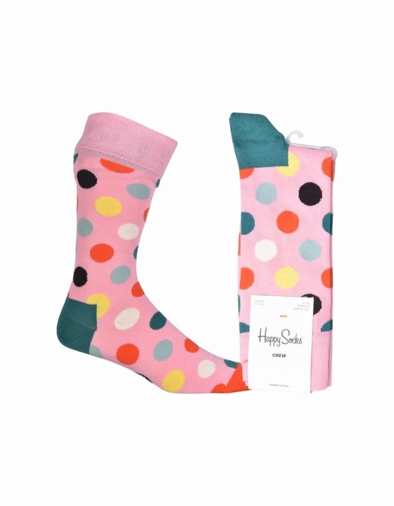 Big Dot Socks, Pink