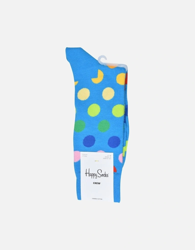 Big Dot Socks, Sky Blue